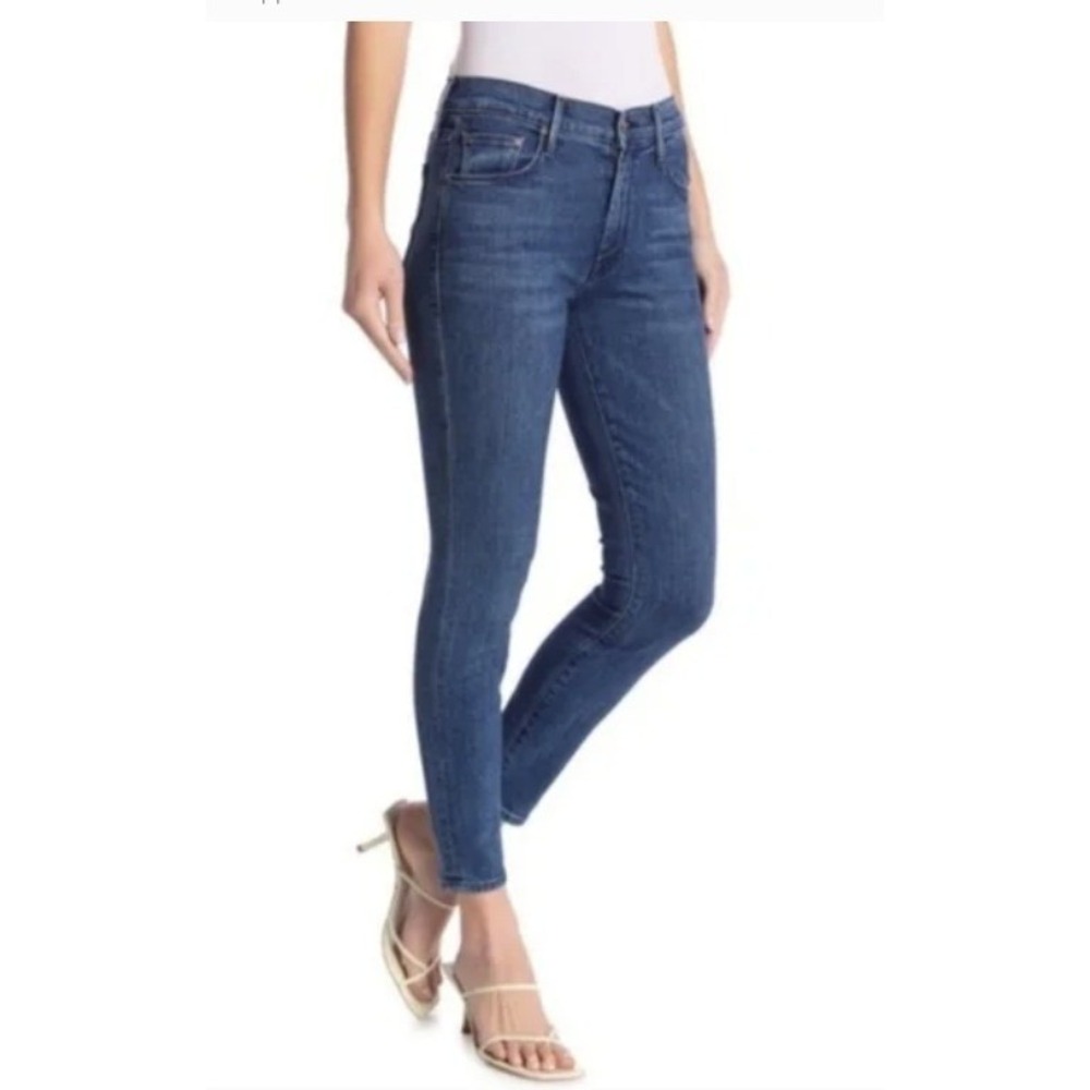 MOTHER‎ Jeans THE LOOKER ANKLE Blue Denim Women's Size 28
